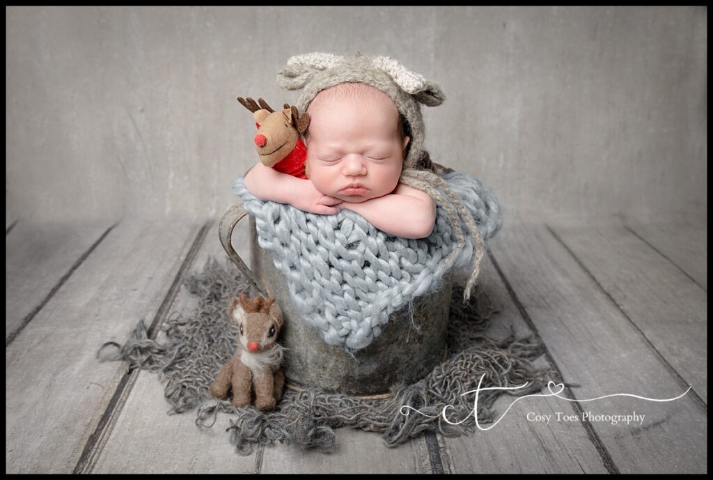 Newborn Christmas photo Surrey